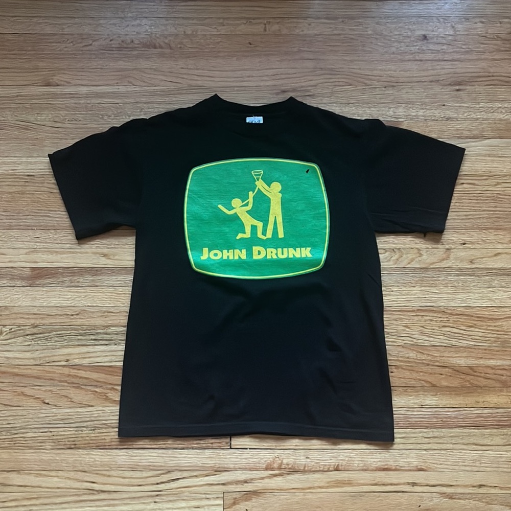Vintage John Deere John Drunk T-Shirt / Medium
